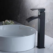 Baterie Inalta Pentru Lavoar Din Alama Finisaj Negru Mat Design Modern