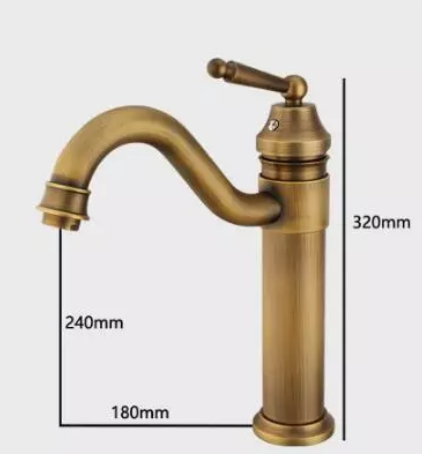 Baterie Lavoar Inalta Bronz Antichizat 1724