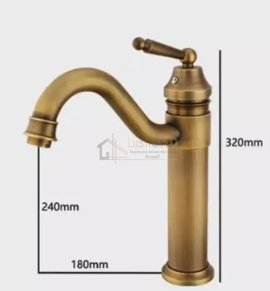 Baterie Lavoar Inalta Bronz Antichizat 1724 Faucet