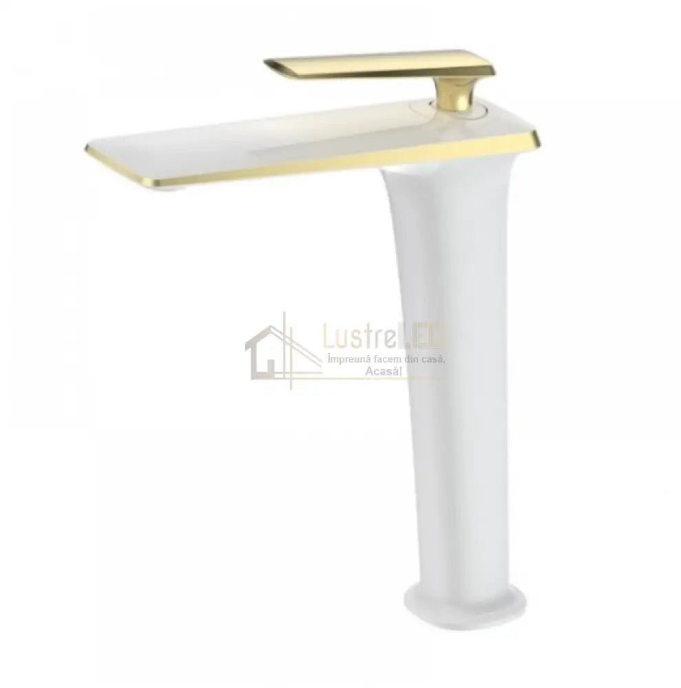 Baterie Lavoar Inalta Luxury Line Golden White 004 Modern Faucets