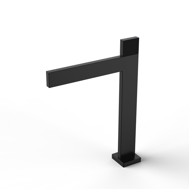 Baterie De Lavoar Inalta Modern Negru