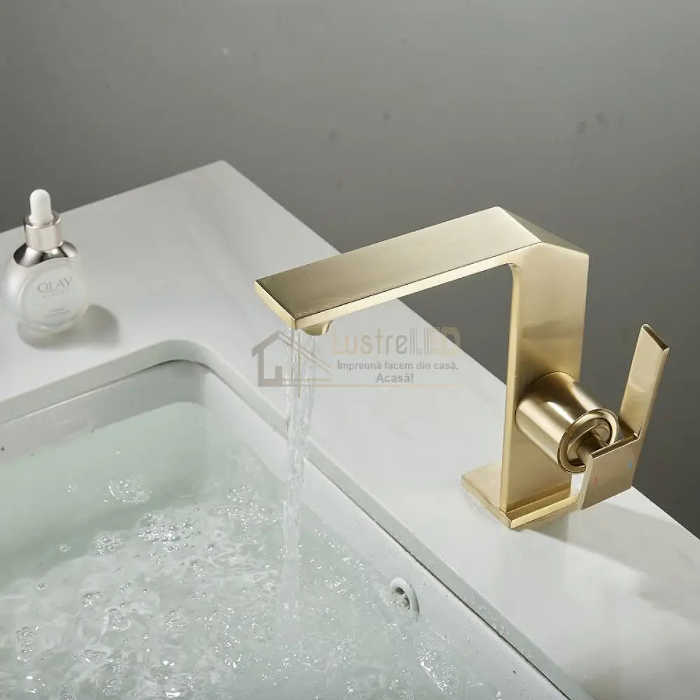 Baterie Lavoar Medie Modern Line Aurie Smk025 Modern Faucets