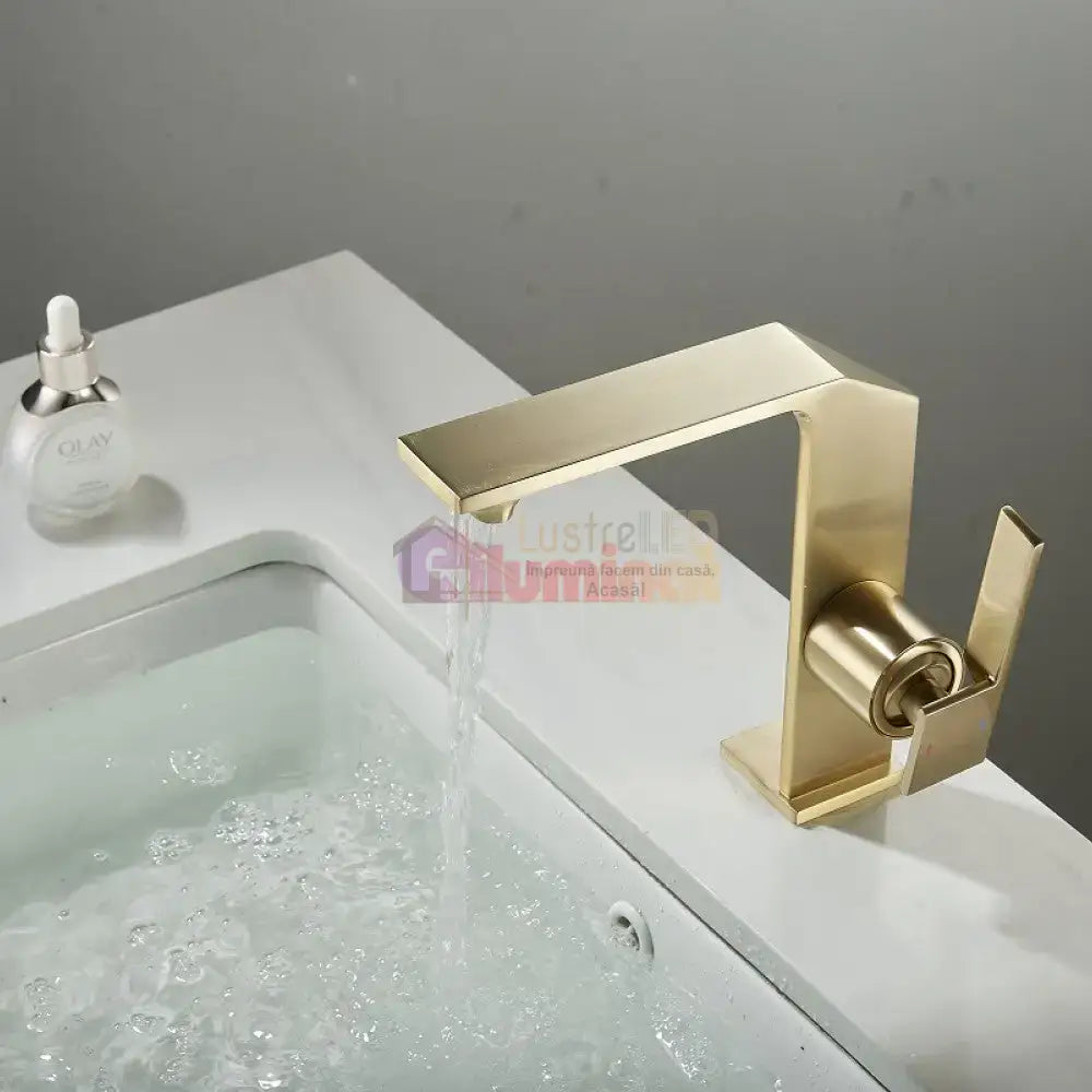 Baterie Lavoar Medie Modern Line Aurie Smk025 Modern Faucet
