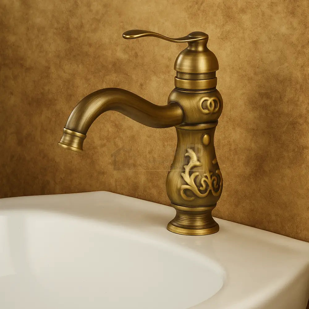 Baterie Lavoar Retro Bronz Antichizat Alama