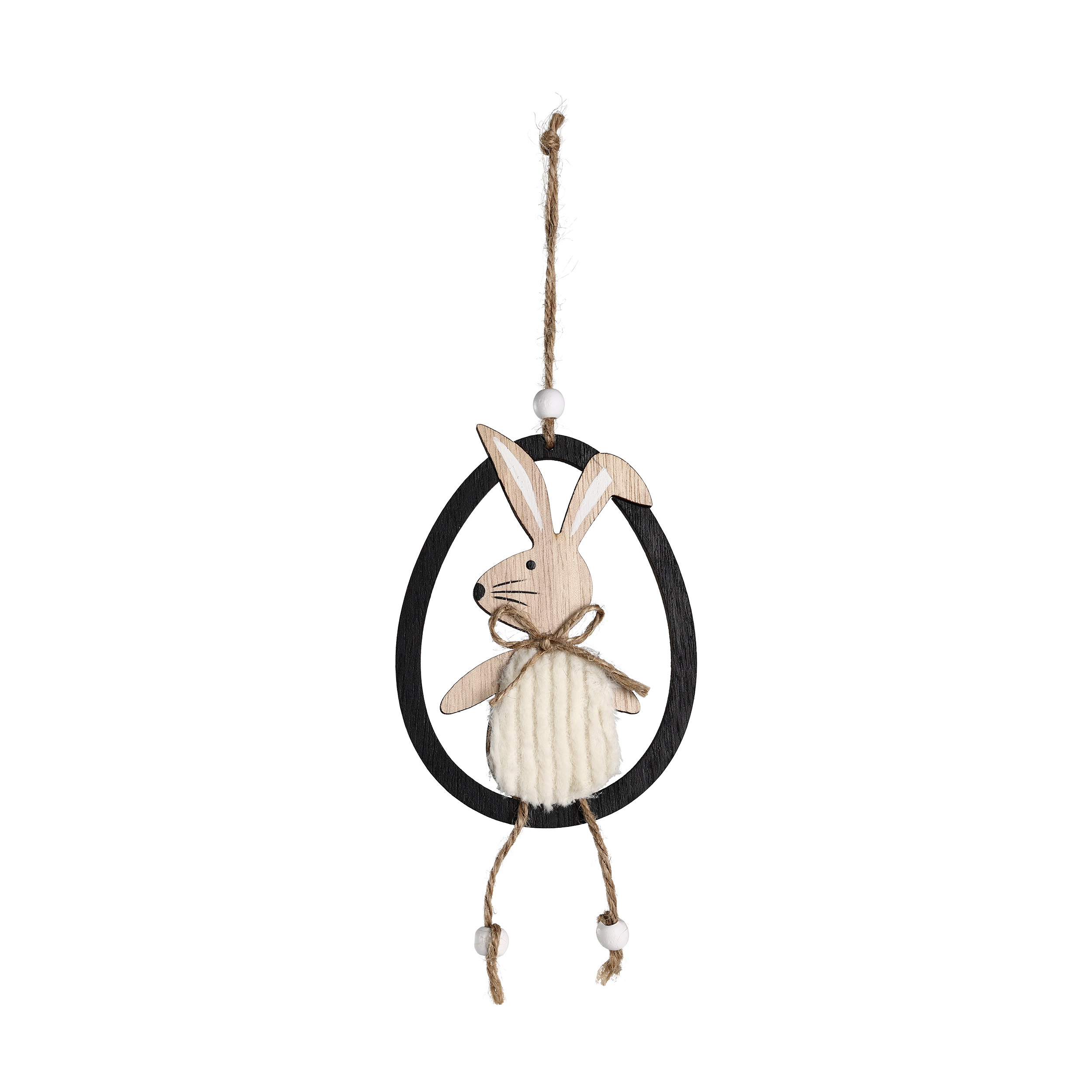 Set 12 Decoratiuni Suspendabile Maydolong Bunny Black & Brown