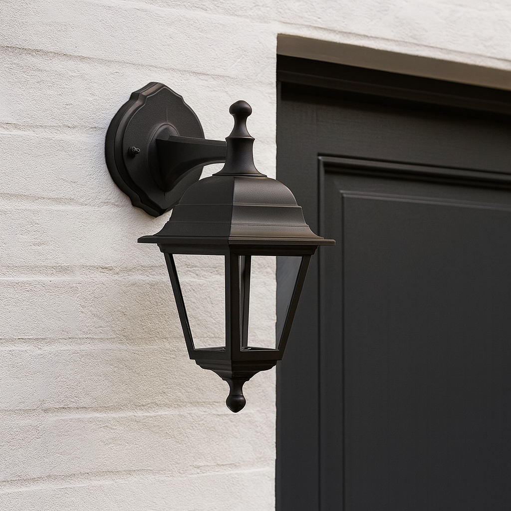 Felinar Perete KROLIN Exterior Negru 1xE27