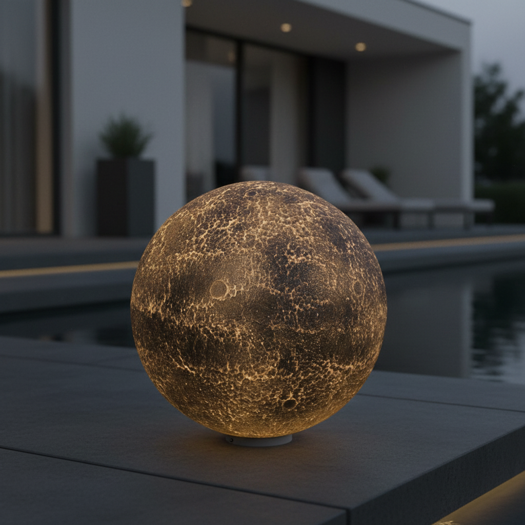 Felinar Glob BLACKGLOW 40cm, 3 Lumini, Premium