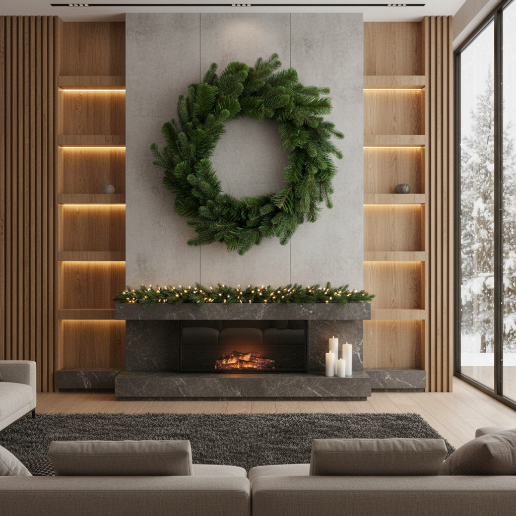 Coronita Artificiala De Craciun Gigant Winterhollow