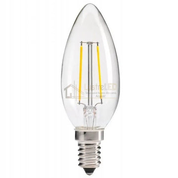 Bec LED E14 4W Filament Lumanare