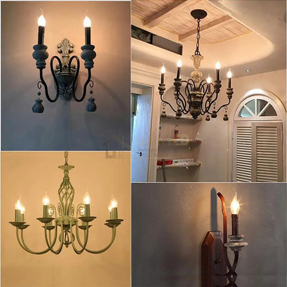 Bec Led E14 4W Filament Lumanare