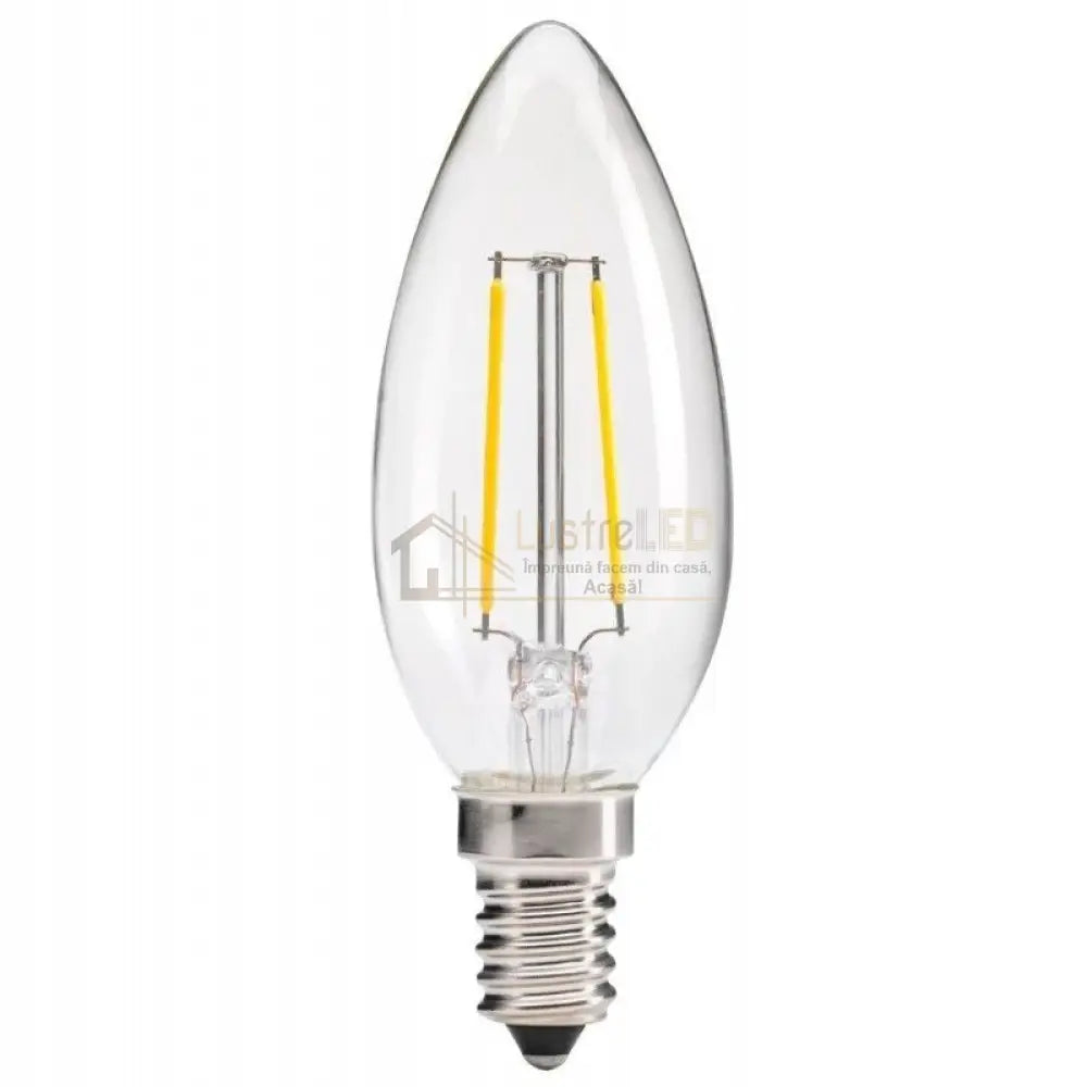 Bec Led E14 4W Filament Lumanare
