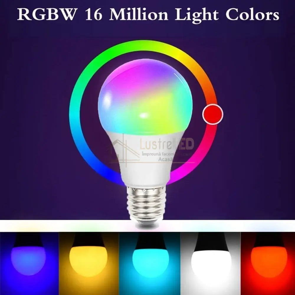 Bec Led E27 10W Rgb Telecomanda