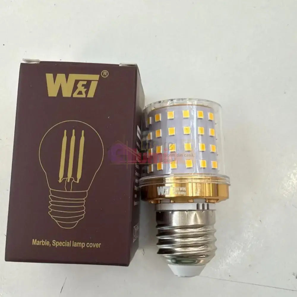 Bec LED E27 22W 3 functii lumina lustreled.ro