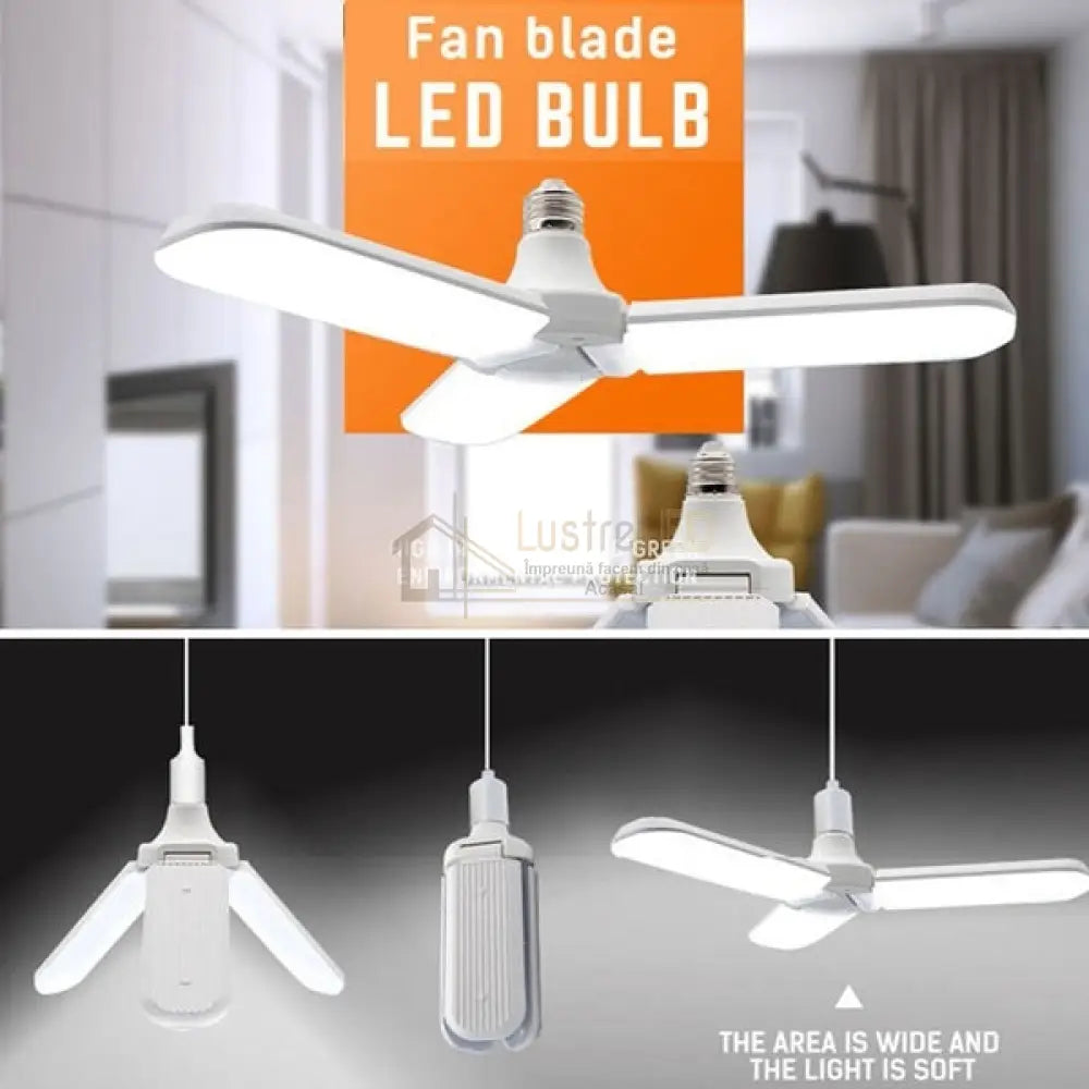 Bec Led E27 40W 3 Brate Pliabile