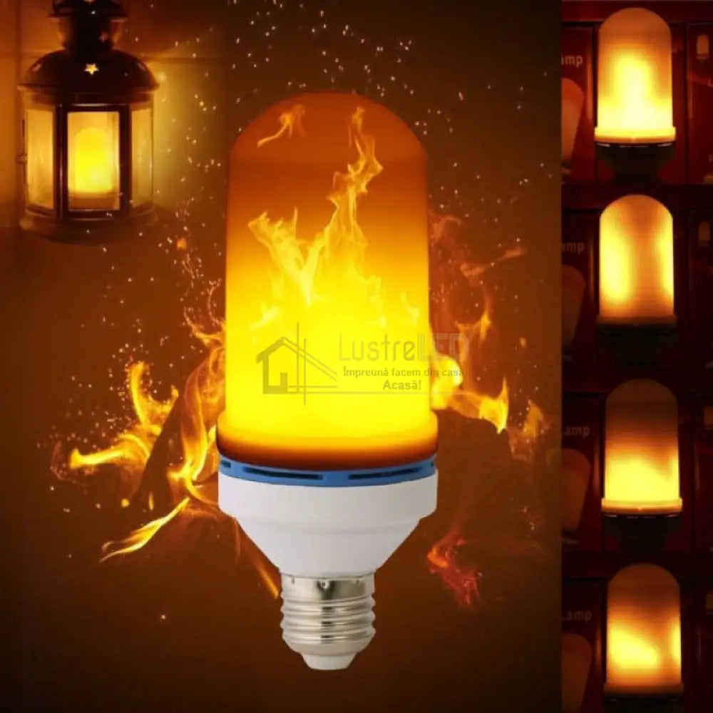 Bec Led E27 5W Efect Flacara