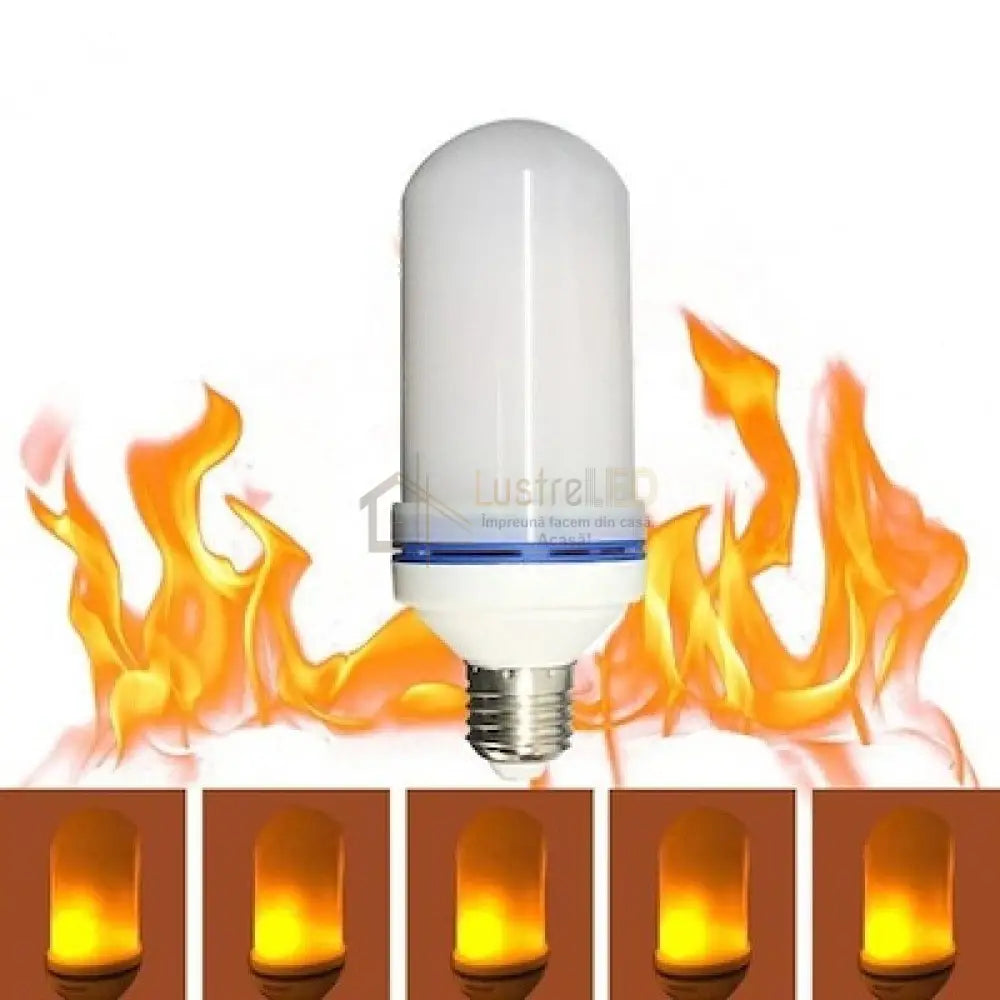 Bec Led E27 5W Efect Flacara