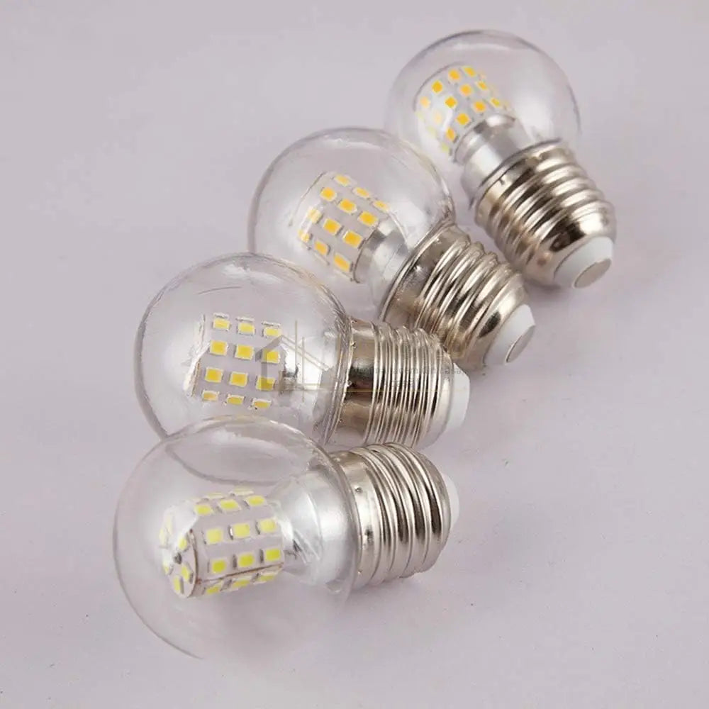 Bec LED E27 G45 9W SMD Transparent lustreled.ro