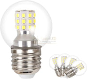 Bec LED E27 G45 9W SMD Transparent lustreled.ro