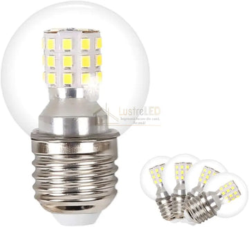 Bec LED E27 G45 9W SMD Transparent