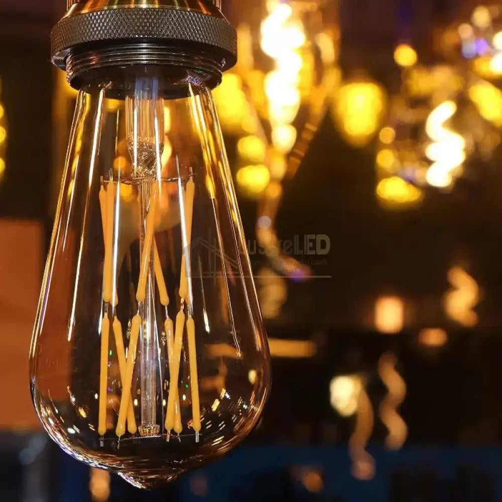Bec Led E27 Vintage St64 12W Echivalent 100W Vintage Bulb