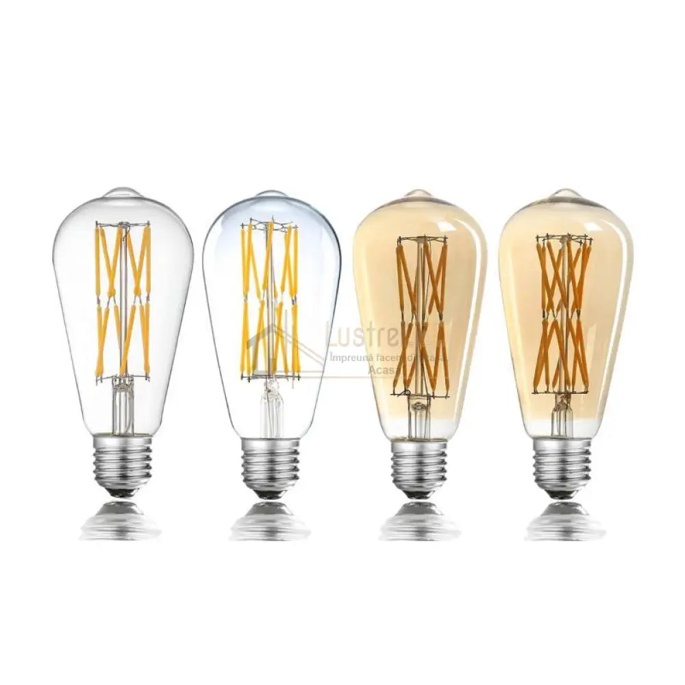 Bec Led E27 Vintage St64 12W Echivalent 100W Vintage Bulb