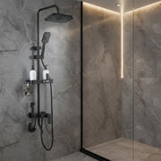 Coloana de Dus 1752 Negru Mat din Aluminiu