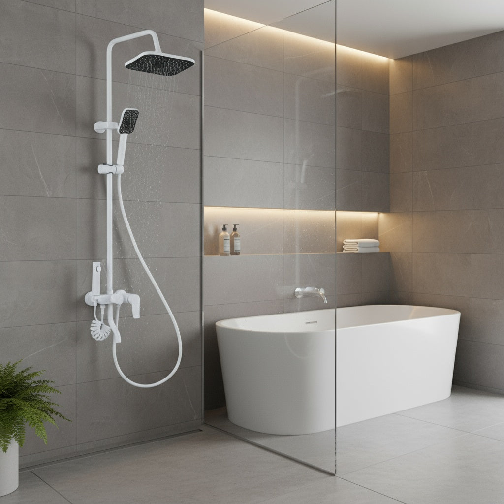 Coloana de Dus Alb Mat Design Modern