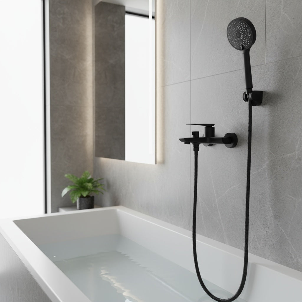 Coloana de Dus Negru 3 Functii Clasic