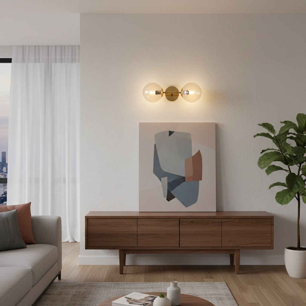 Aplica BOLLA Gold Abajur Transparent Wall Light Fixtures