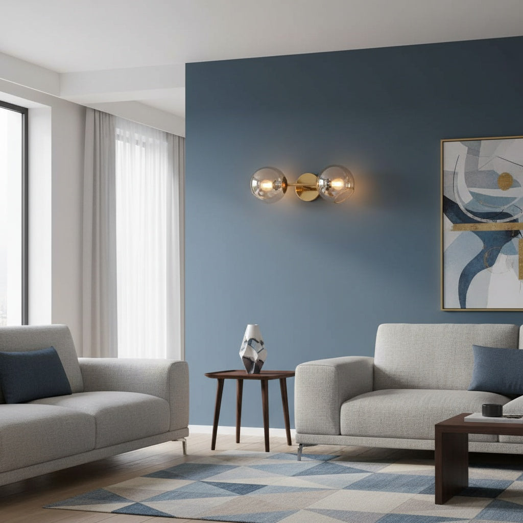 Aplica BOLLA Gold Abajur Transparent Wall Light Fixtures