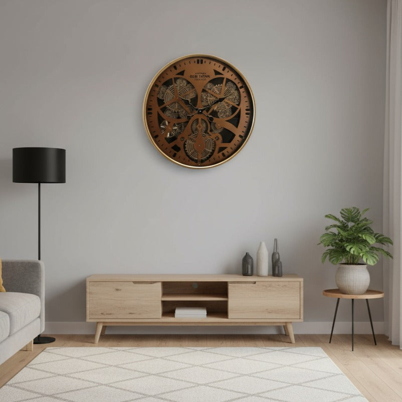 Ceas de Perete Decorativ Industrial Gear Master Ø60CM