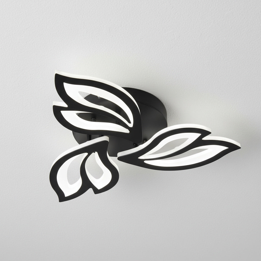 Lustra LED Mini Anemone Black Echivalent 300W Telecomanda