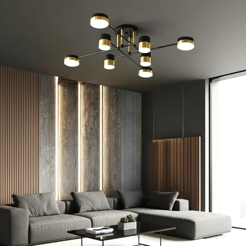 Lustra LED Nordic Style Darko Grande Echivalent 600W Telecomanda