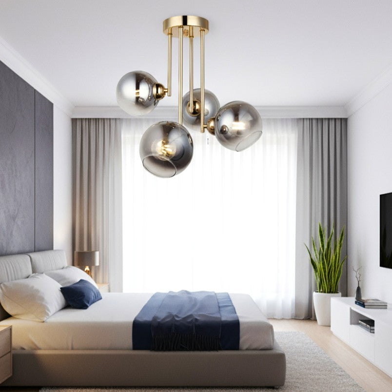 Lustra Abajur Fumuriu Aplicata 4xE27 MX413-4