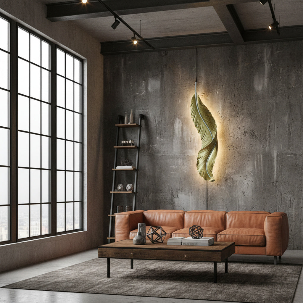 Aplica LED GOLDEN Luxury Feather XXL 40W 90CM