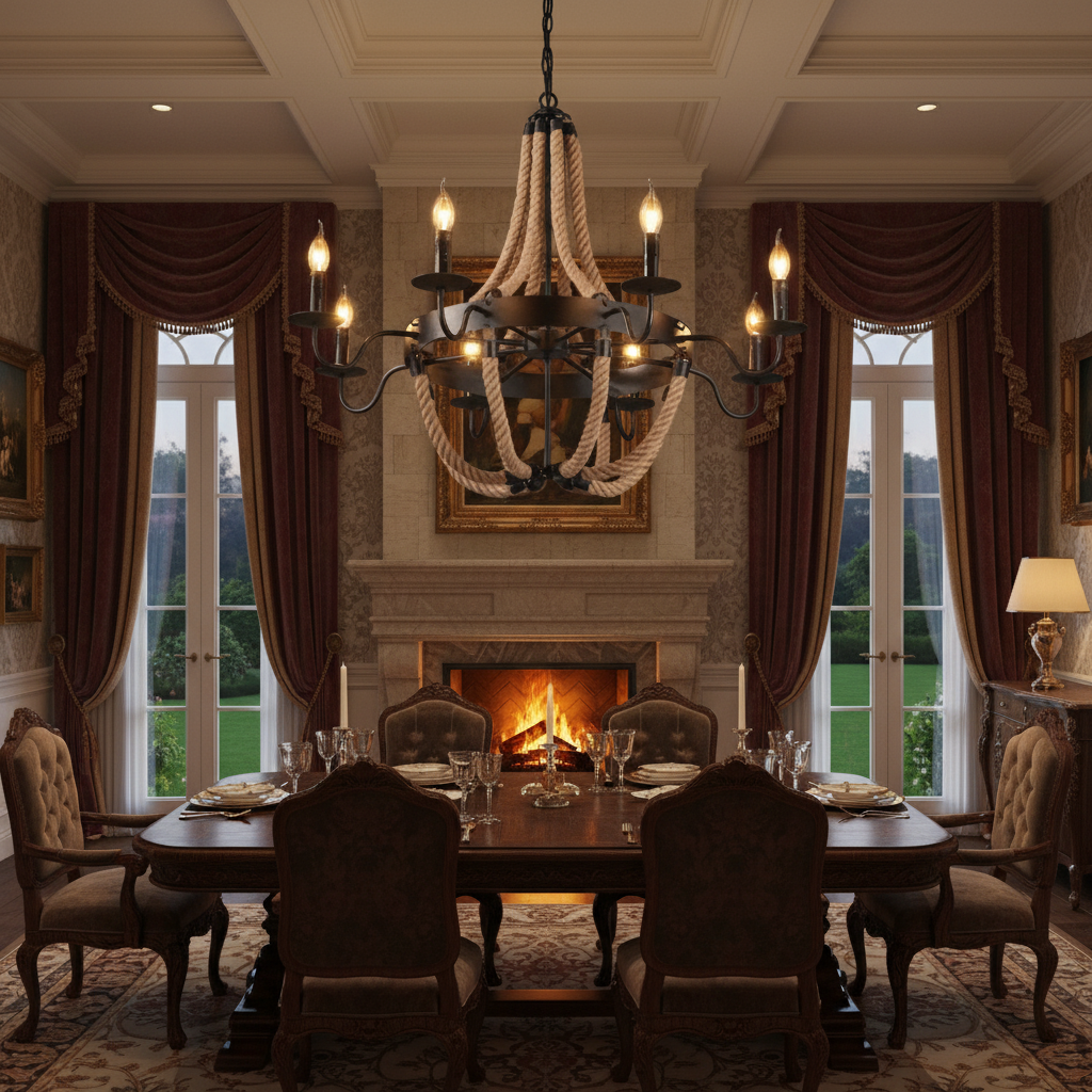 Candelabru Circular Rustic Octopus E14