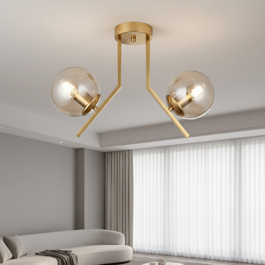 Lustra Abajur Transparent Aplicata 2xE27 MX412-2