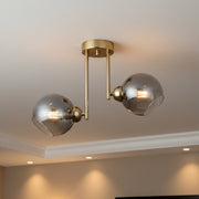 Lustra Abajur Fumuriu Aplicata 2xE27 MX413-2