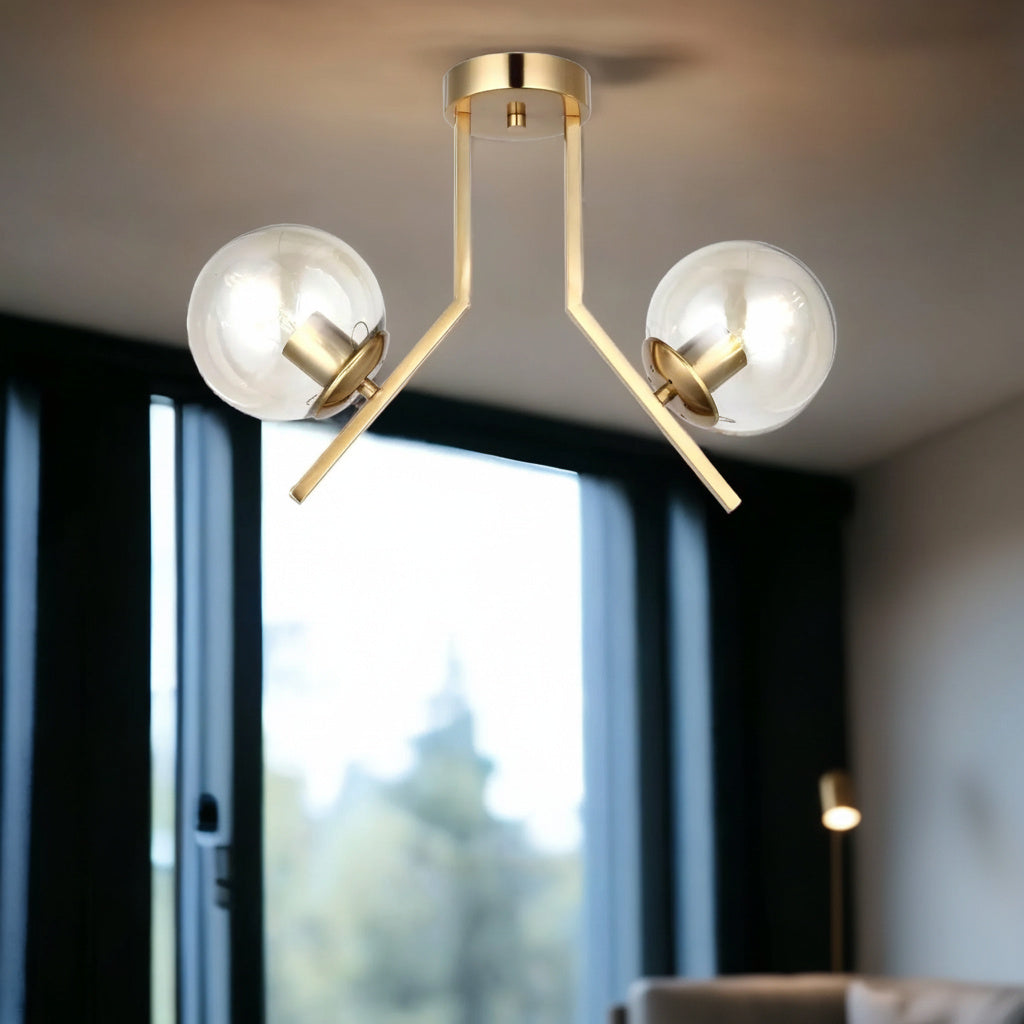 Lustra Abajur Transparent Aplicata 2xE27 MX412-2