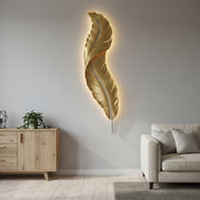 Aplica LED GOLD Luxury Feather 25W 63CM