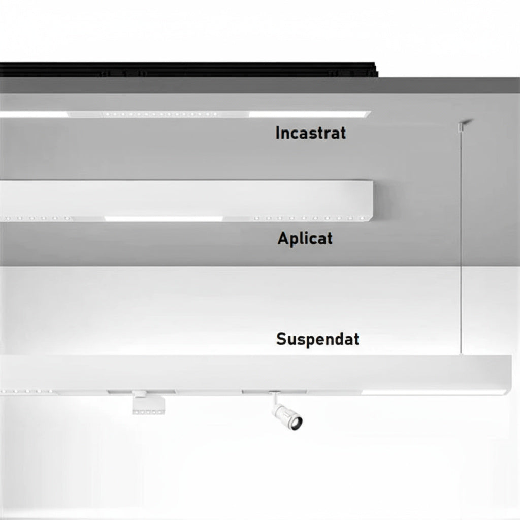 Spot LED 12W Magnetic Alb Liniar