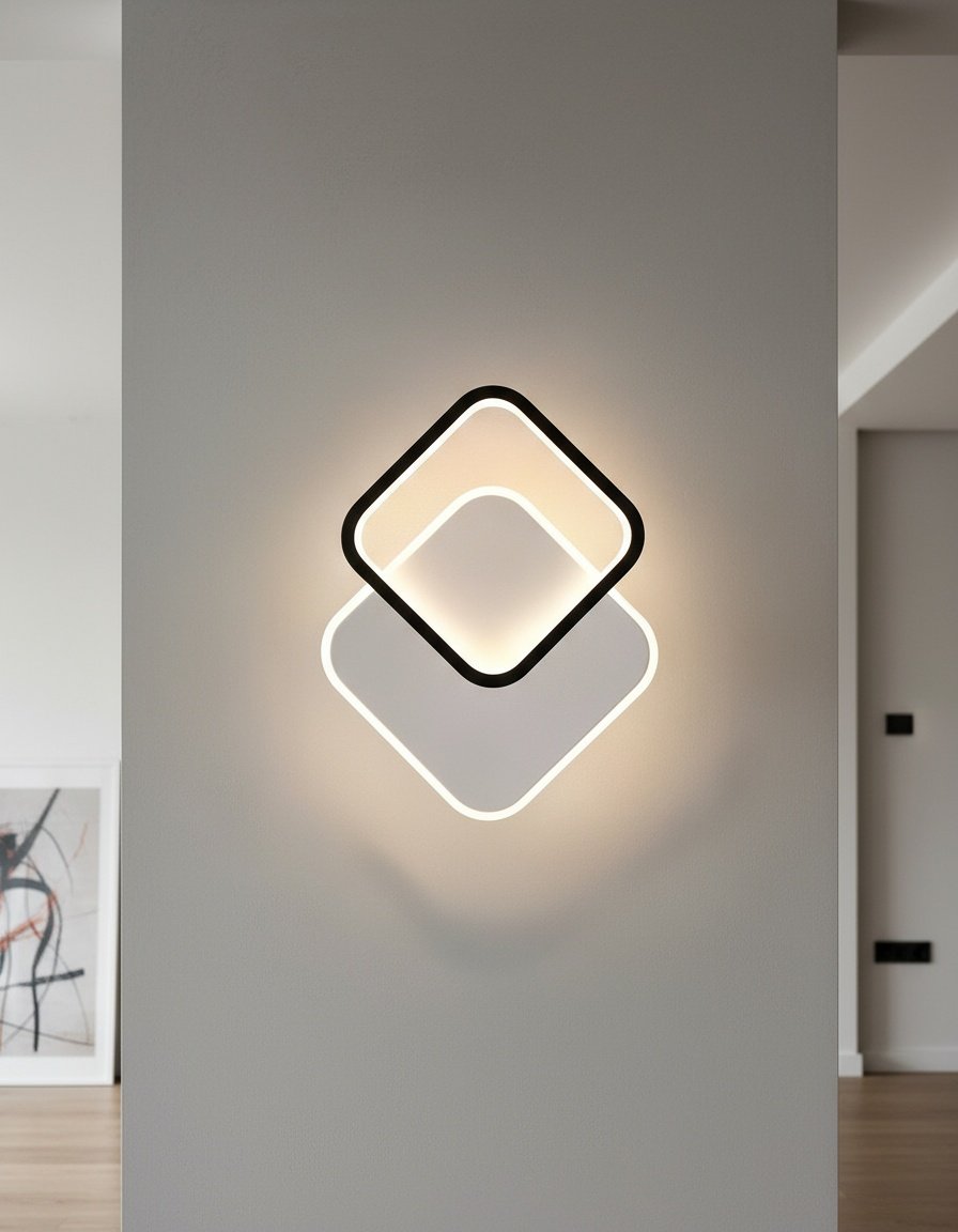 Aplica LED KARO 24W Black & White Echivalent 2400 lm 