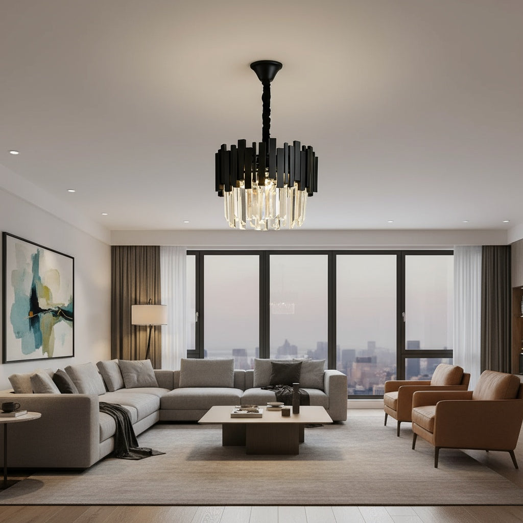 Candelabru Cristal BLACK WIDOW Ø30CM Chandeliers Crystal