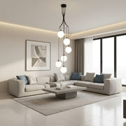 Lustra Abajur 6xE27 Saro Black