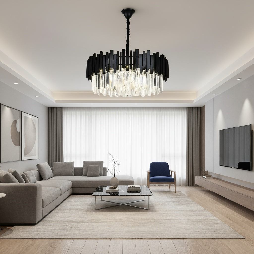 Candelabru Cristal BLACK WIDOW Ø80CM