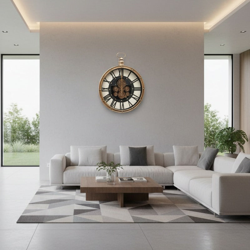 Ceas de Perete Decorativ Monarch Gear Clock 77x60CM