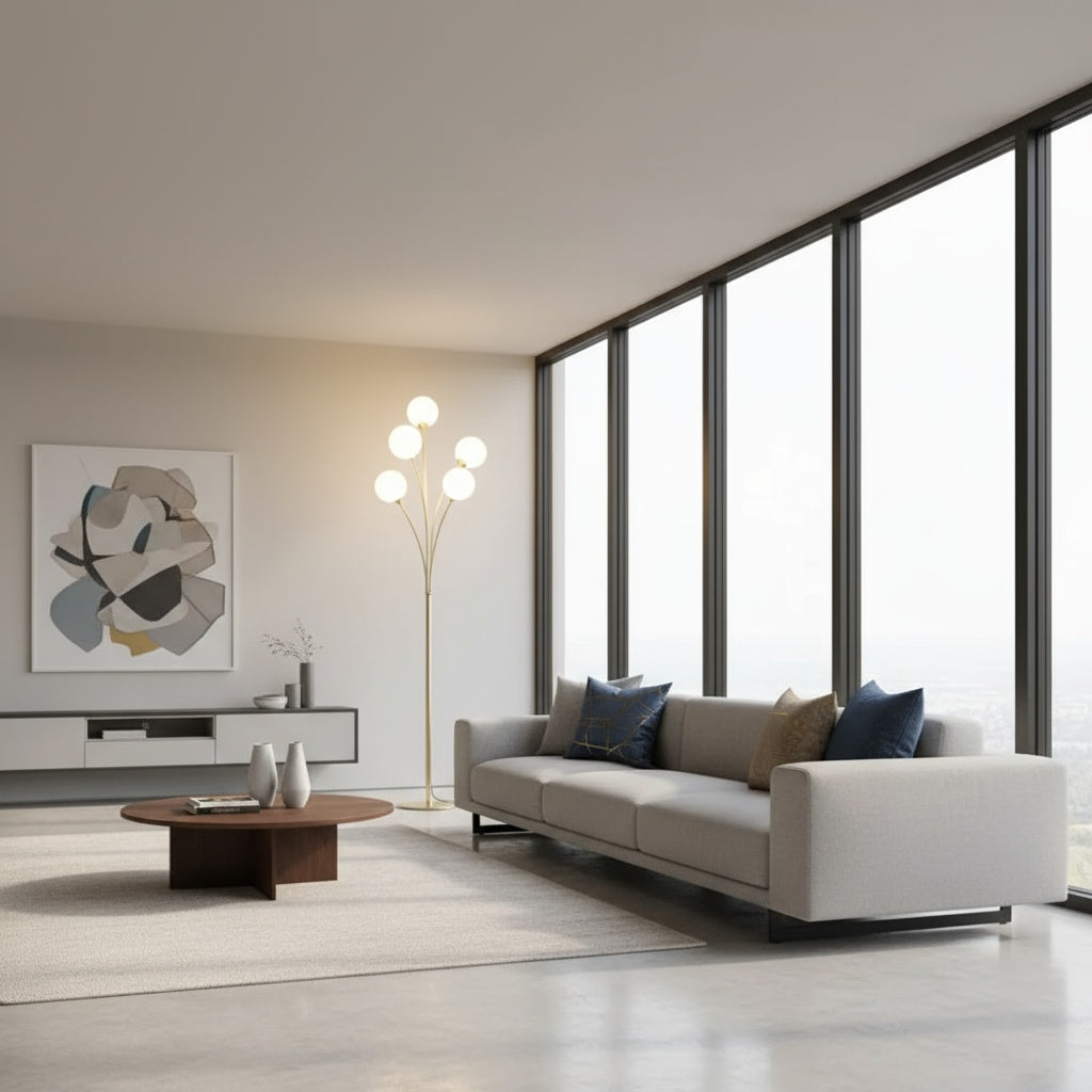 Lampadar MERVA Gold 5xG9 175CM