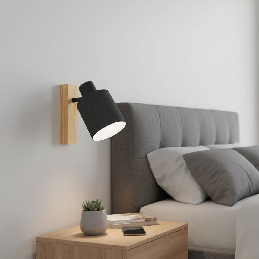 Aplica BATALLAS Black & Wood 17CM EGLO