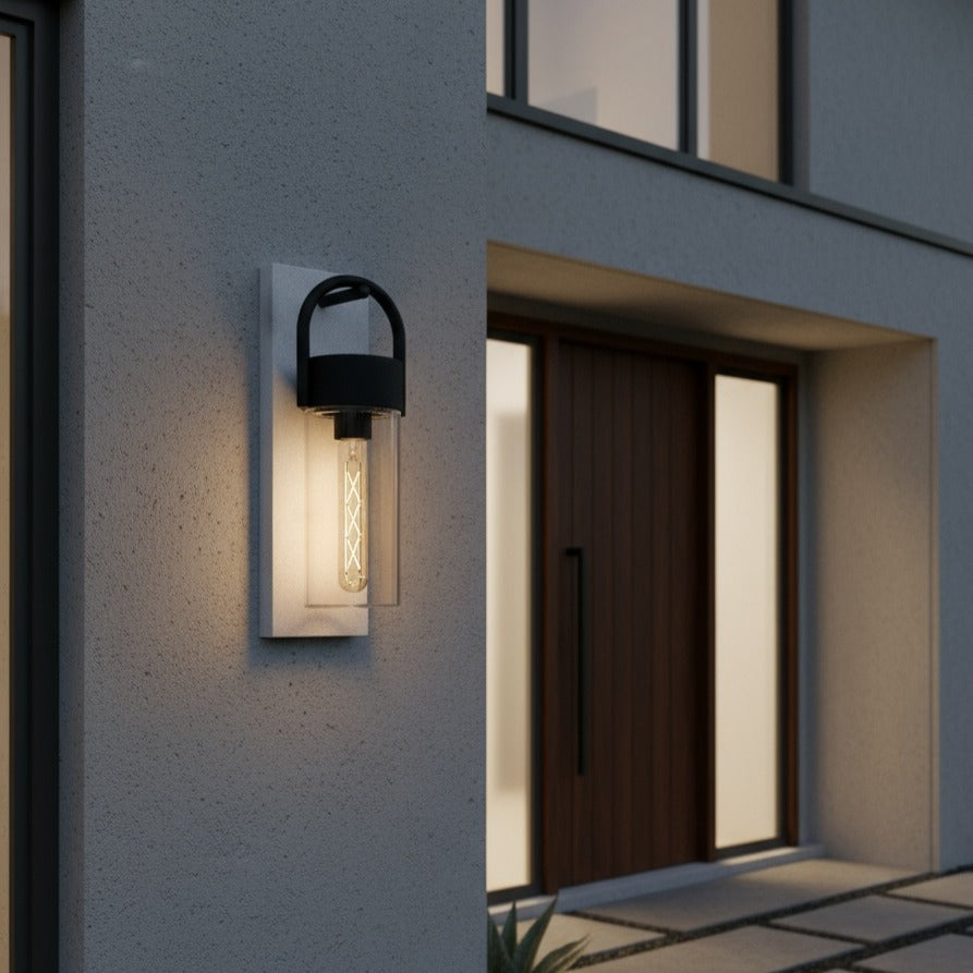 Aplica Exterior CARRARO Black & Grey 38CM Eglo Wall Light Fixtures