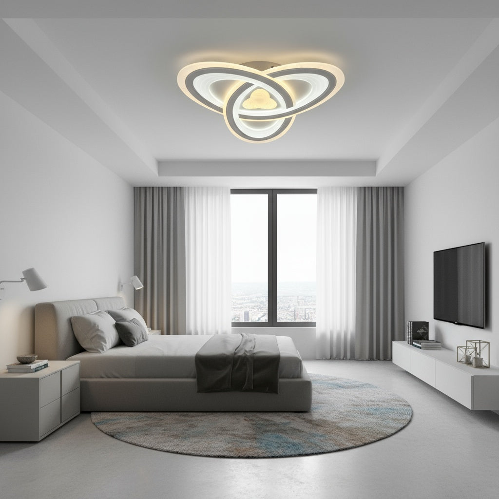 Lustra LED ATOM Echivalent 800W Telecomanda